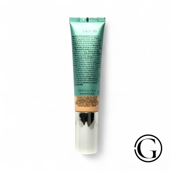 IT COSMETICS CC+ NATURAL MATTE FULL COVERAGE CREAM FAIR BEIGE 1.08 OZ - Picture 2 of 2